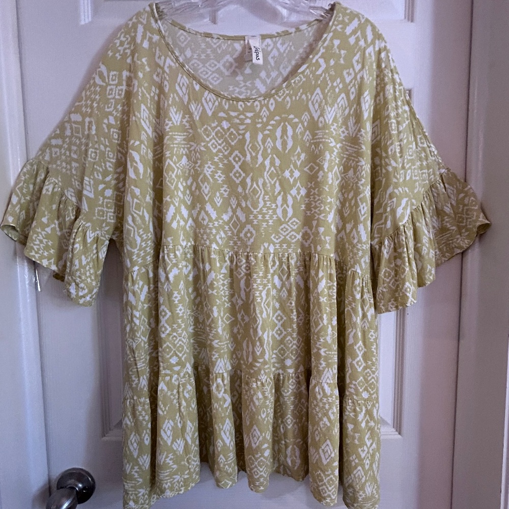 Crepas Babydoll Top, 2XL